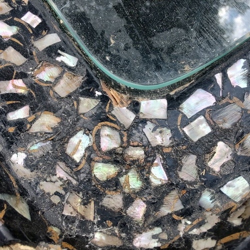 Chinese furniture set like new with mother-of-pearl and jade inlays