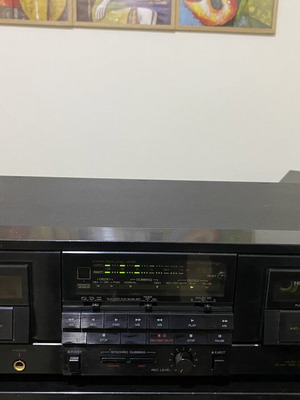 Aiwa AD-WX717 διπλό κασετόφωνο με τηλεχειριστήριο και ελληνικό εγχειρίδιο