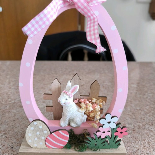 Wooden Easter decorations new, set of 2 pieces