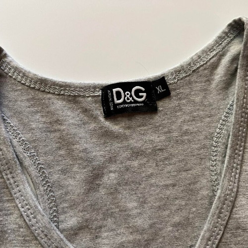 Dolce & Gabbana grey blouse like new with prints and beads