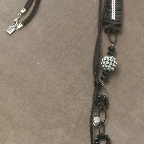 Angelo Barreta handmade necklace like new, black