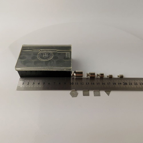 Set of gram weights for apothecary scale used