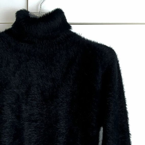 Pullover new dark blue, size L, 30% silk