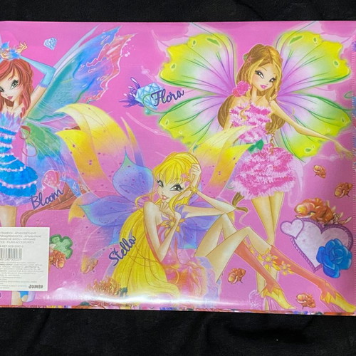 Winx club plastic folder used, A4 size