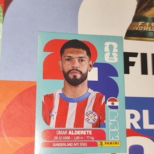 Omar Alderete World Cup 2026 Panini sticker