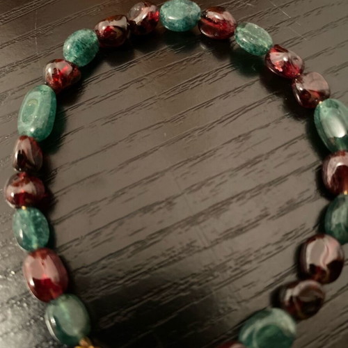 Handmade bracelet like new made of semi-precious stones