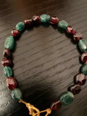 Handmade bracelet like new made of semi-precious stones