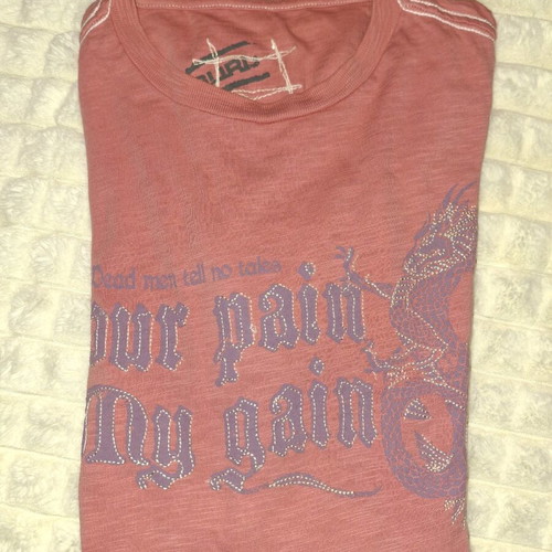 Guru men's t-shirt used, orange, size L