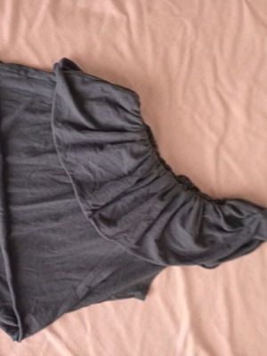 One-shoulder t-shirt like new, blue, size S