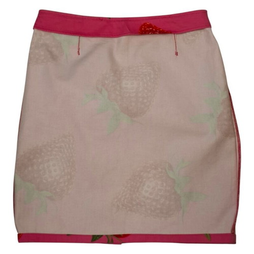 Fiorucci Grace vintage skirt used with strawberry print, made in Italy