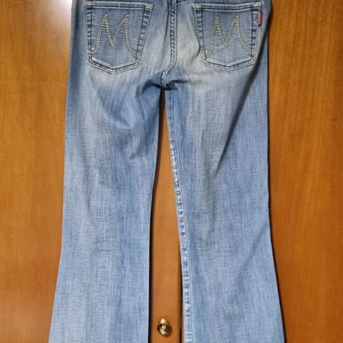 Miss Denim women's flared jeans size Small like new, blue