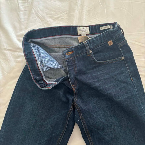 Massimo Dutti boys' straight slim fit jeans, blue