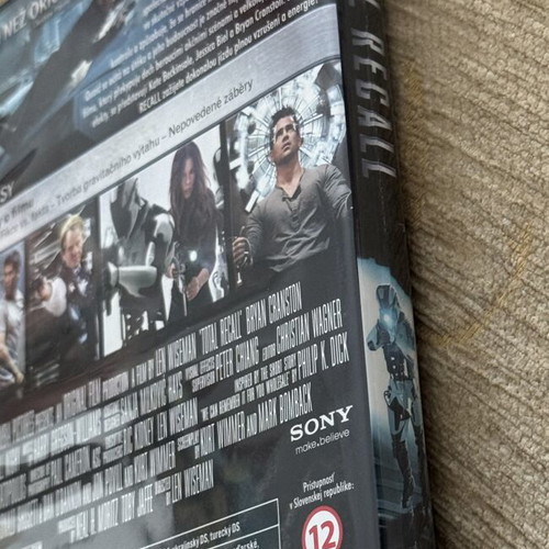 Total Recall DVD movie used with Greek subtitles