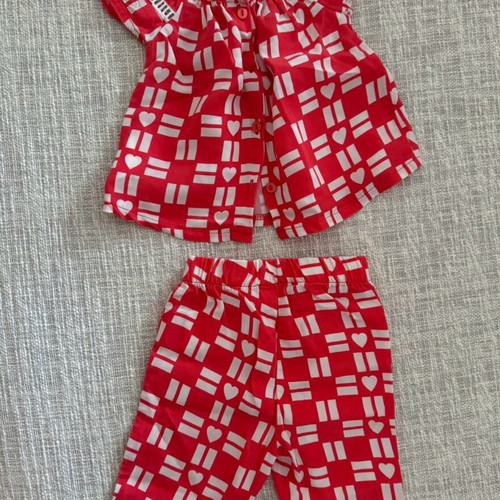 YELL OH! baby clothing set top and pants coral size 3-6 months new