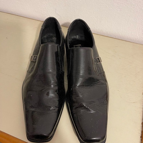 Damiani men's leather shoes like new, black, size 41