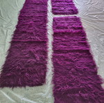 Melitzani flokati rug set of three pieces like new