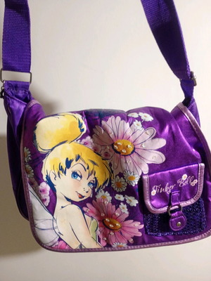 Disney Tinker Bell чанта през рамо употребявана, лилава
