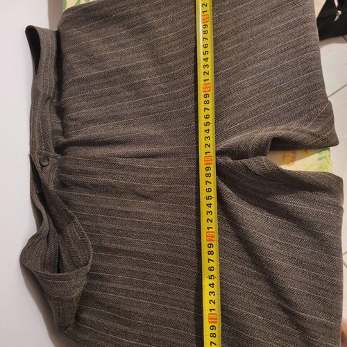 Striped pants like new, thin summer fabric, brown