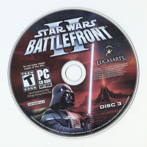 Star Wars Battlefront II PC CD-Rom like new