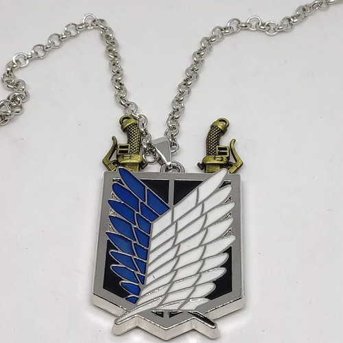 Attack on Titan Wings of Freedom Pendant with Chain like new