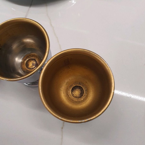 Vintage αυγοθήκη chrome plates μεταχειρισμένη