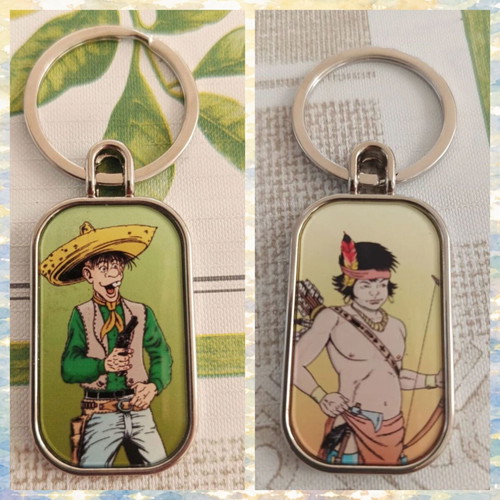 Double-sided keychains with Pepito and Tsipiripo, pack of 2