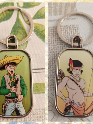 Double-sided keychains with Pepito and Tsipiripo, pack of 2