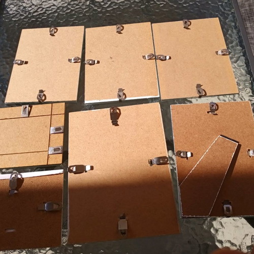 Frames set of 7 with glass like new