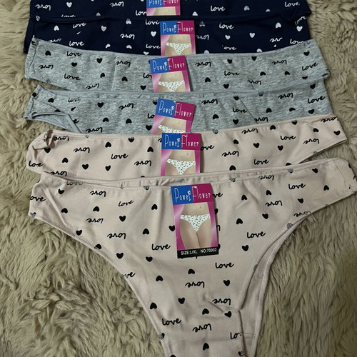 Women's mako underwear set new, pack of 6, grey and beige