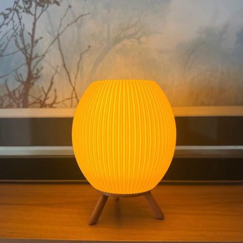 Mini lamp 14cm with electric candle like new