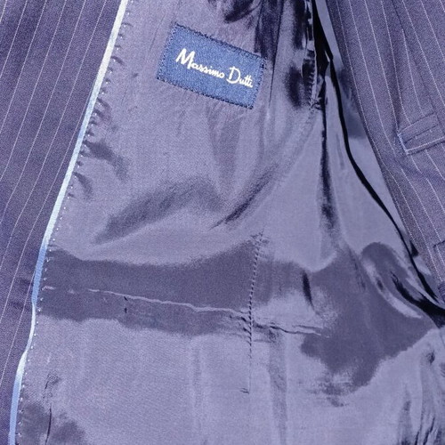 Massimo Dutti striped suit like new, Super 120 wool fabric