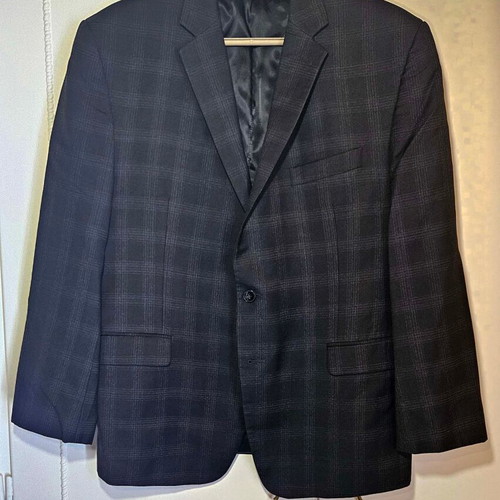 Calvin Klein men's checked jacket used, size L