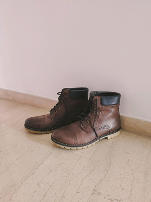 Reload leather men's boots like new, size 46, black and brown