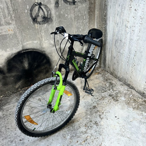 Clermont mountain bike 24 inch, black, men's