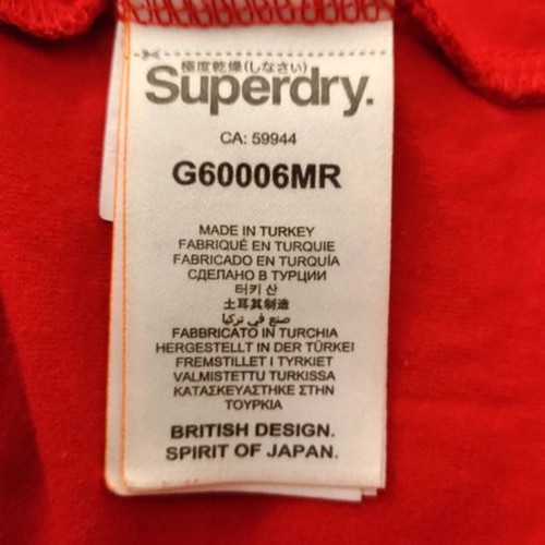 Superdry Maddox Sporty Red Bodysuit Medium New