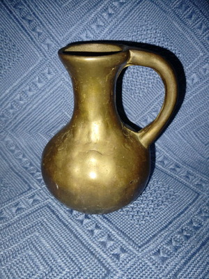 Antique brass vase used from Austria