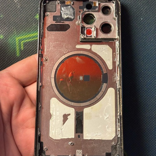 iPhone 13 Pro Max chassis used with mark on left side