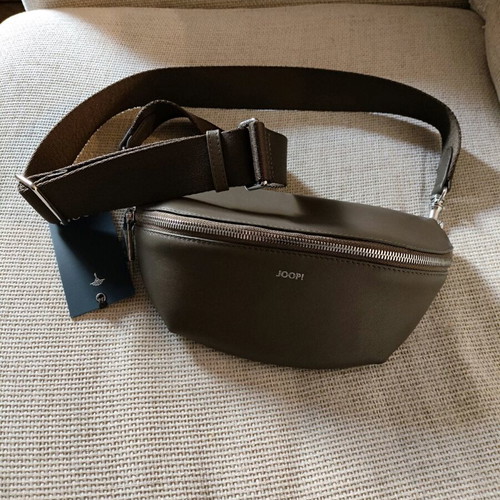 Joop! leather bum bag new, taupe color