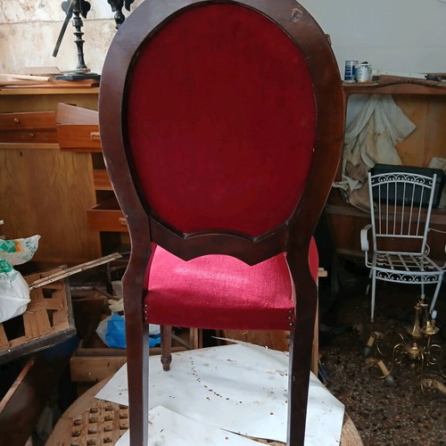 Living room chairs used, set of 6 with minor damages