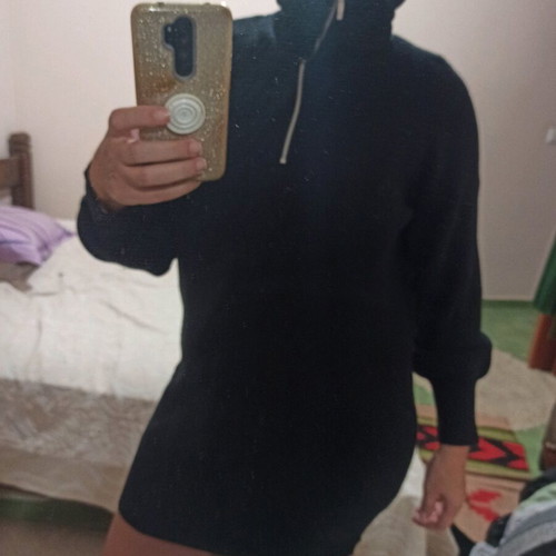 Yas sweater style dress new, black, size Large