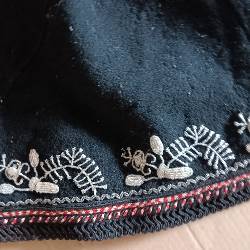 Collectible traditional wool dress of the era used
