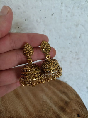 Vintage women's stainless steel bell earrings new