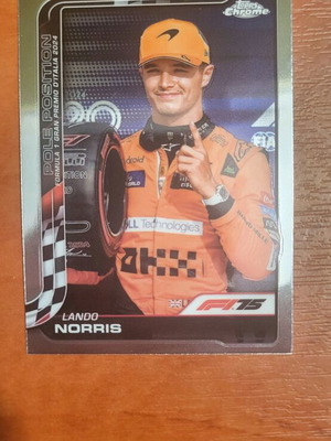 F1 Topps Chrome 2025 Pole Position Winners Lando Norris #120 like new