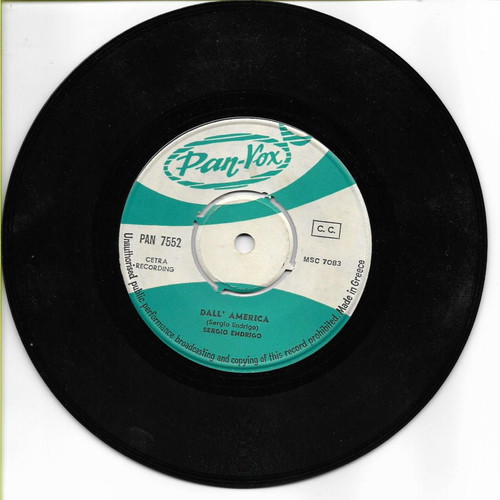 L' Arca Di Noe 45rpm record used from 1970 by Sergio Endrigo