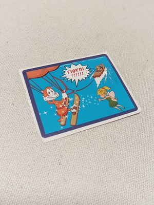 Vintage αυτοκόλλητο ΓΙΟΥΠΙ από Tasty Foods, δεκαετία 1980