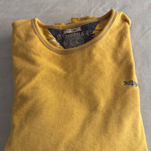 Hilfiger Denim XL Mustard Sweater used, 100% cotton