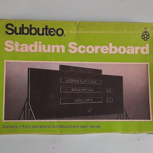 Subbuteo stadium scoreboard