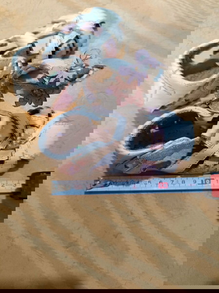 crocodilino bebe δερμάτινα πέδιλα λευκό ροζ