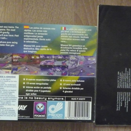Wipeout 64 Nintendo 64 game used, racing and shooting