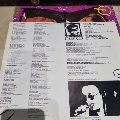 Culture Club Kissing to Be Clever vinyl used